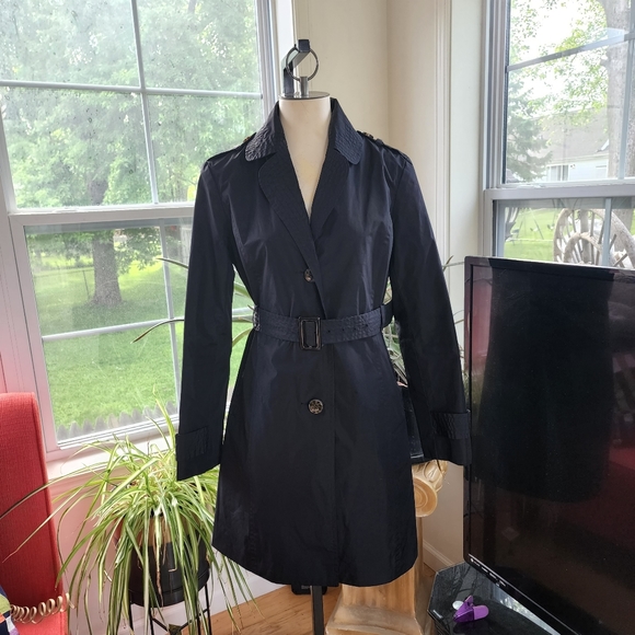 Marvin Richards Women's Lightweight Belted Trench Coat Size Small - Picture 4 of 13